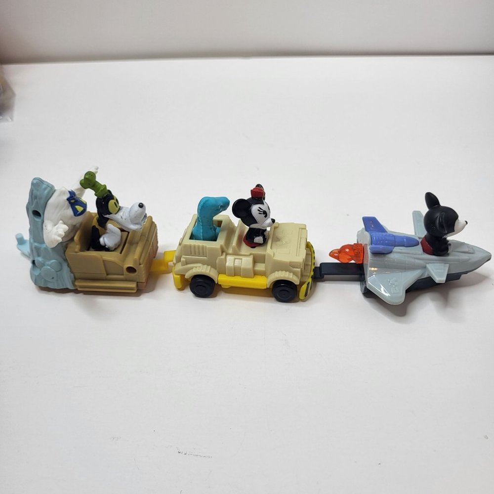Lot of 3 Mcdonalds Happy Meal Toys Walt Disney World 50 - #2,#3,#5 Mickey Minnie